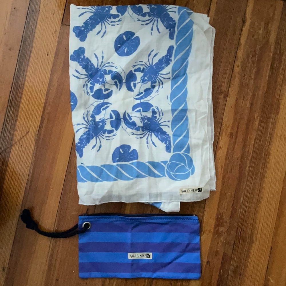 Scarf and Zip Bag